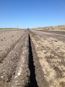 Milling Highway 2, West of Culbertson, MT.