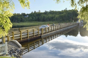The Brookfield Floating Bridge is a hidden gem in the center of Vermont. The bridge is a major source of tourism, and plays a key role in the economic vitality of the small town of Brookfield. The bridge was replaced in 2015 after being closed for 7 years.